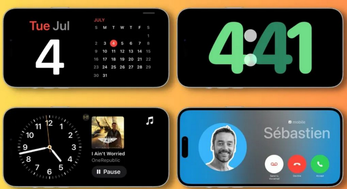 博望苹果手机维修分享iOS17横屏充电待机显示有什么好处 