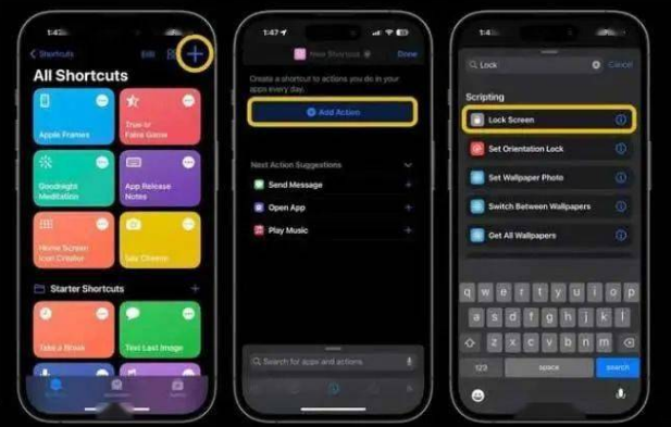 博望苹果14锁屏维修店分享iPhone14升级iOS16.4后如何创建锁屏快捷方式 