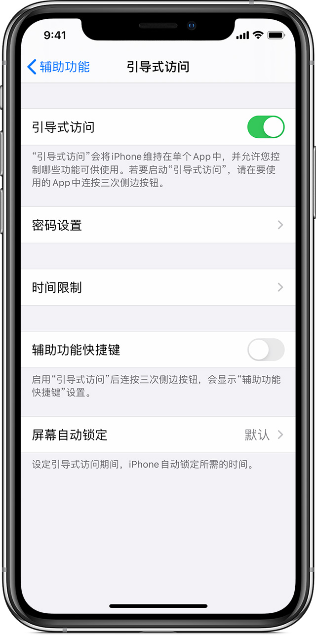 博望苹果手机维修分享如何在 iPhone 上退出引导式访问 