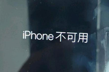 博望苹果服务网点分享锁屏界面显示“iPhone 不可用”如何解决 